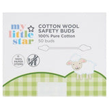 My Little Star 100% Pure Cotton Wool - 50 Buds GOODS Superdrug   