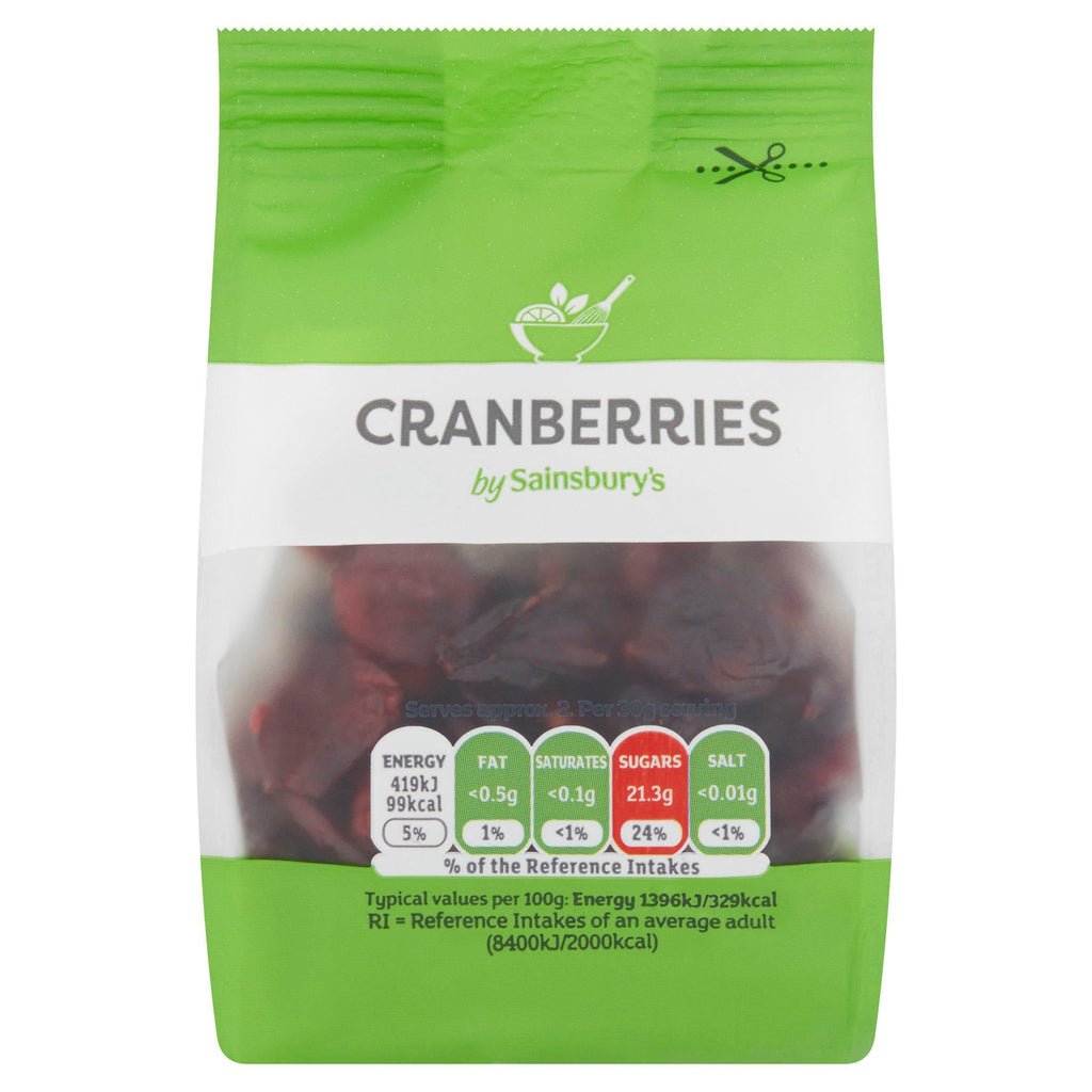 Sainsbury's Dried Cranberries 75g