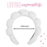 Luvyah Cosmetics Bubble Spa Headband Terry Cloth White GOODS Superdrug   