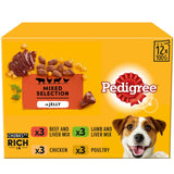 Pedigree Adult Wet Dog Food Pouches Mixed In Jelly 12x100g Dog Food & Accessories Sainsburys   