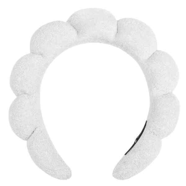 Luvyah Cosmetics Bubble Spa Headband Terry Cloth White GOODS Superdrug   