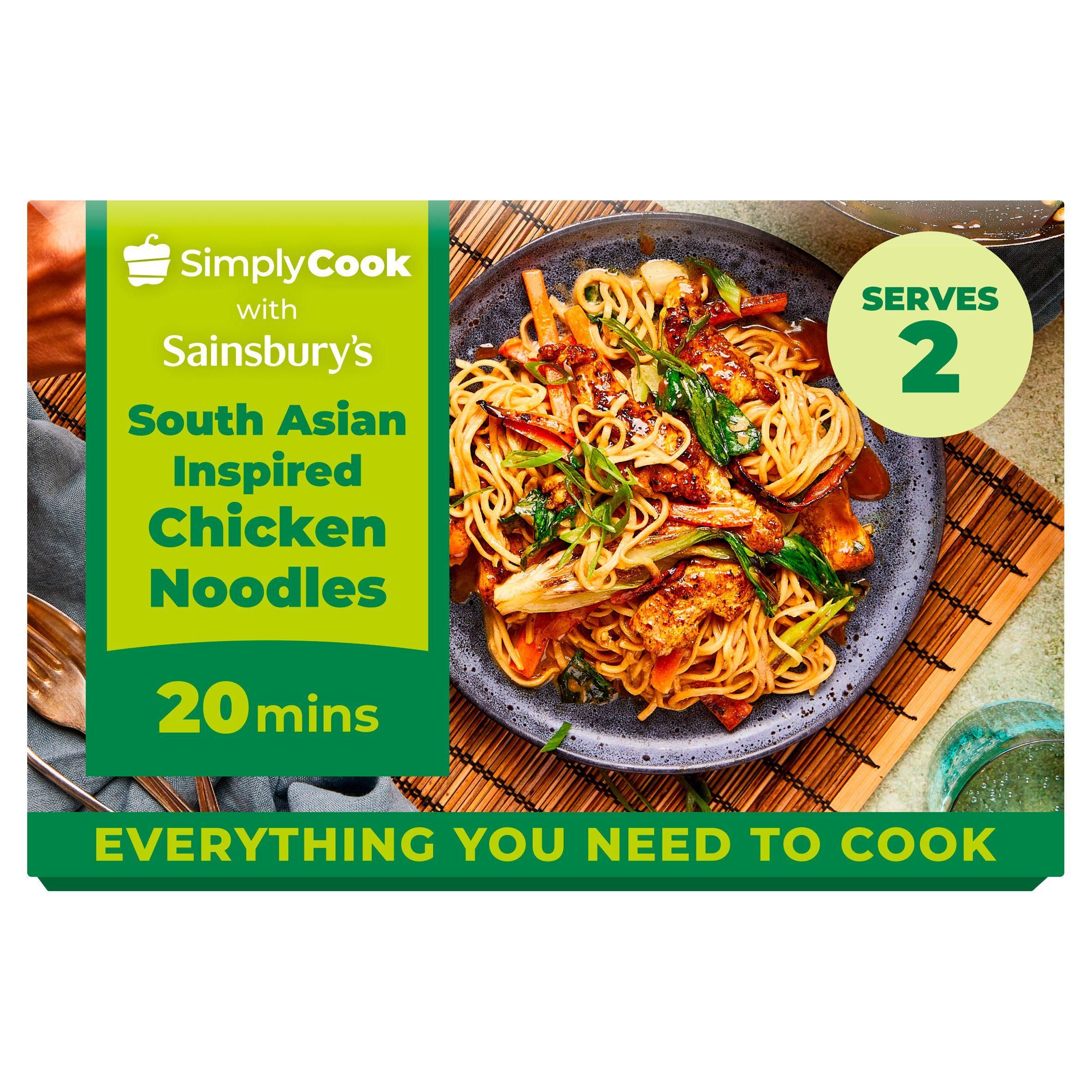 Sainsbury's Simply Cook South Asian Inspired Chicken Noodles Meal Kit GOODS Sainsburys   