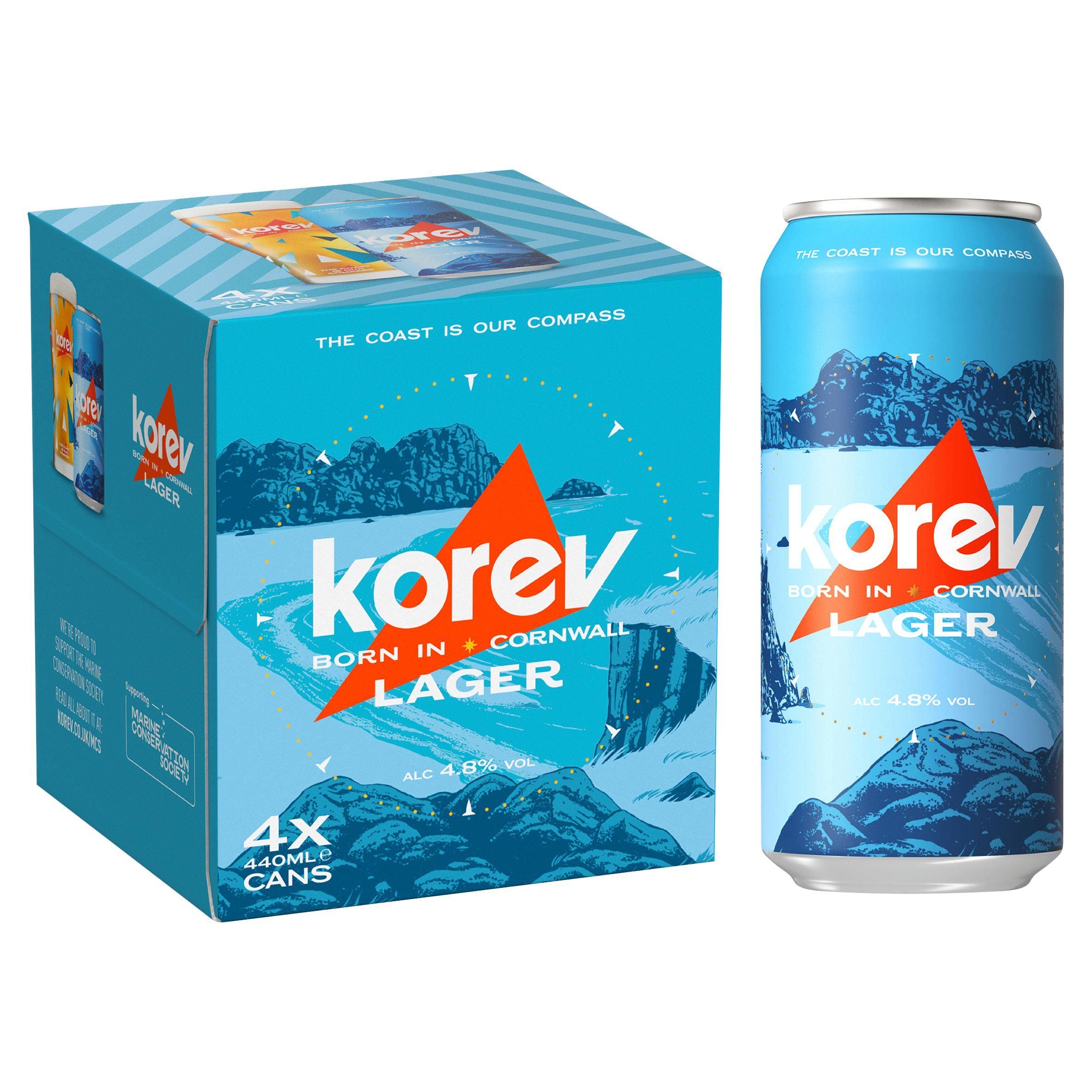 Korev 4x440ml GOODS Sainsburys   