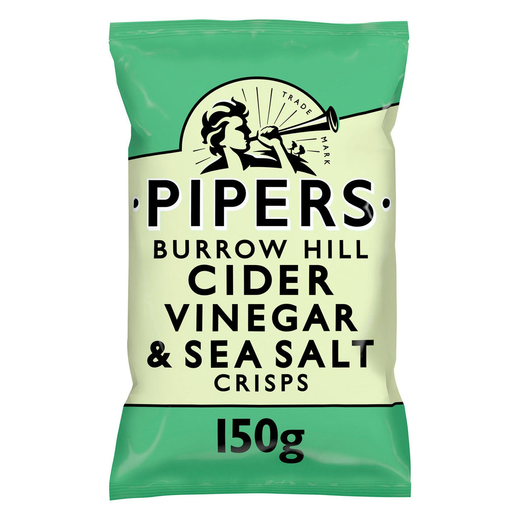 Pipers Burrow Hill Cider Vinegar & Sea Salt Sharing Crisps 150g