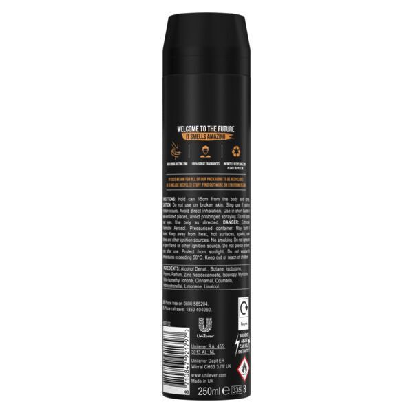 Lynx Men Leather & Cookies Bodyspray Deodorant Aerosol 250ml GOODS Superdrug   