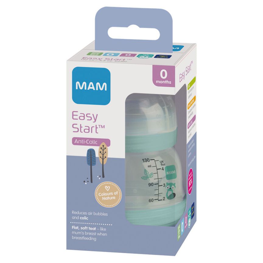 MAM Easy Start Anti-Colic 130ml Newborn Bottle - 1 Pack