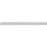 6.00ctw Round Brilliant Cut Diamond Tennis Bracelet, 18ct White Gold