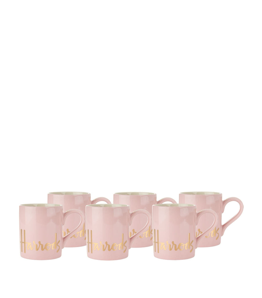 6 PINK LOGO MUGS