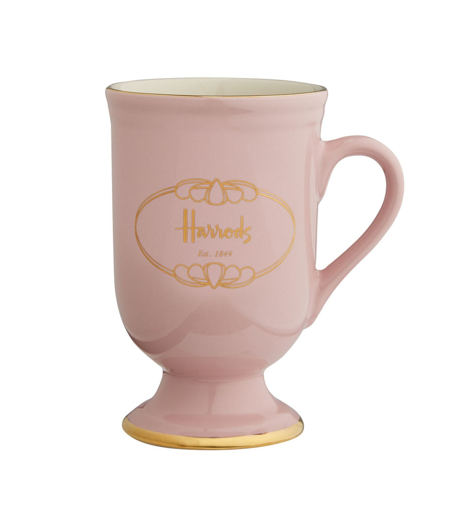 6 PINK PEDESTAL MUGS