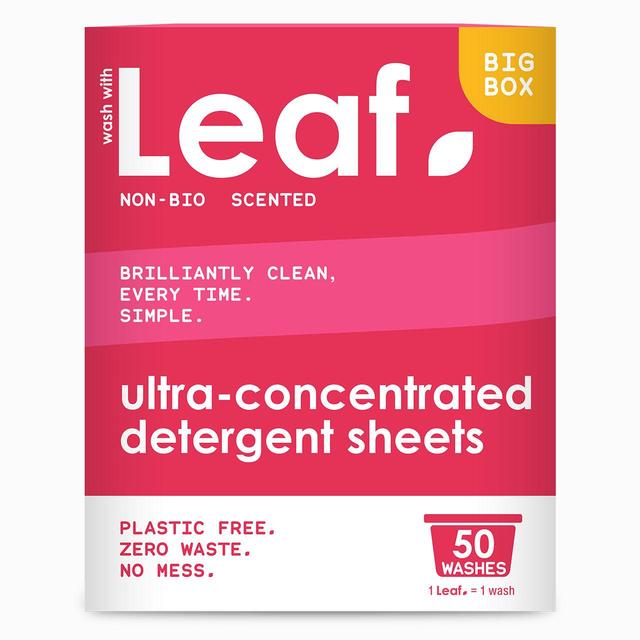 Wash with Leaf Non Bio Laundry Sheets 50   50 per pack