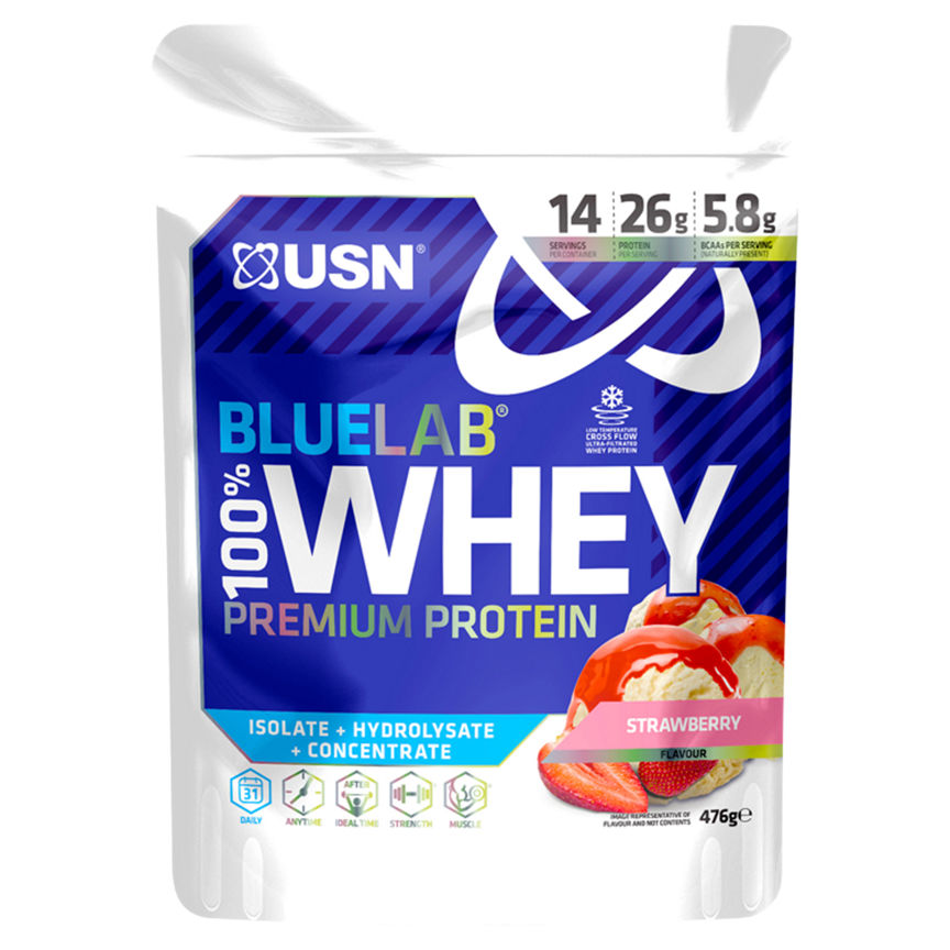 USN Bluelab 100% Whey Premium Protein Strawberry Flavour