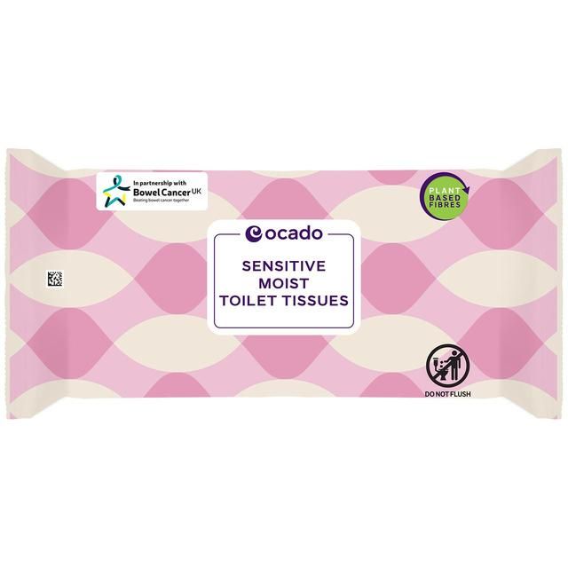 Ocado Sensitive Moist Toilet Tissue Wipes   40 per pack