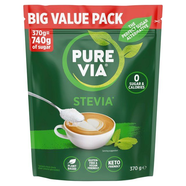 Pure Via Stevia Leaf Zero Calories Sweetener   370g