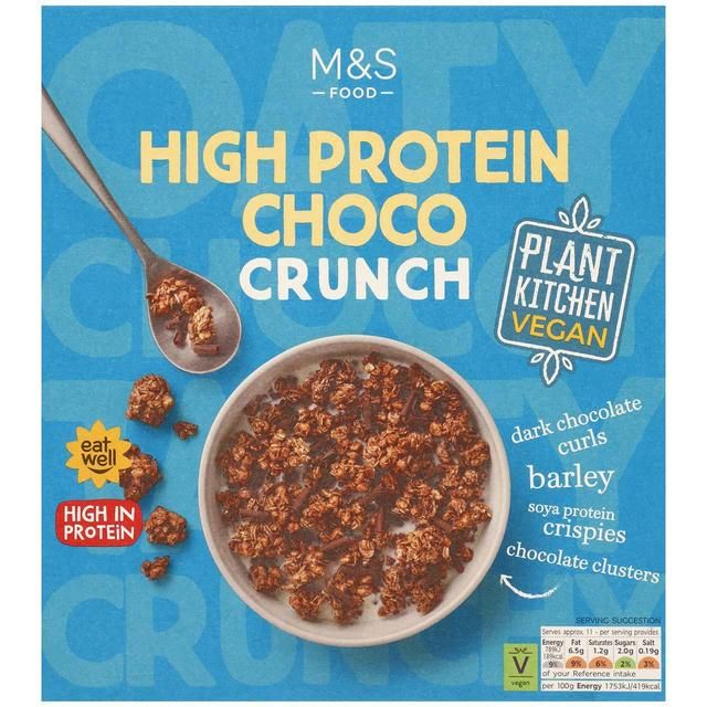 M&S High Protein Vegan Chocolate Crunch   500g