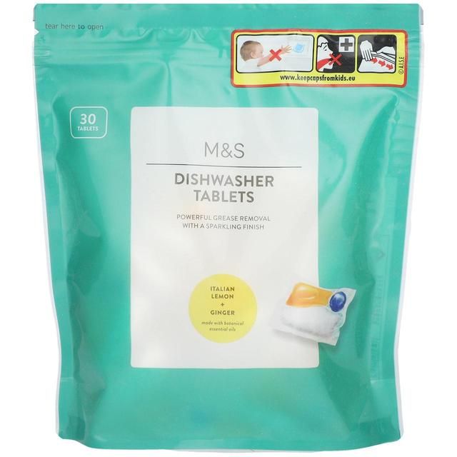 M&S Dishwasher Tablets   30 per pack GOODS M&S   