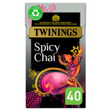 Twinings Spicy Chai Plant-Based Tea Bags 100g x40 GOODS Sainsburys   