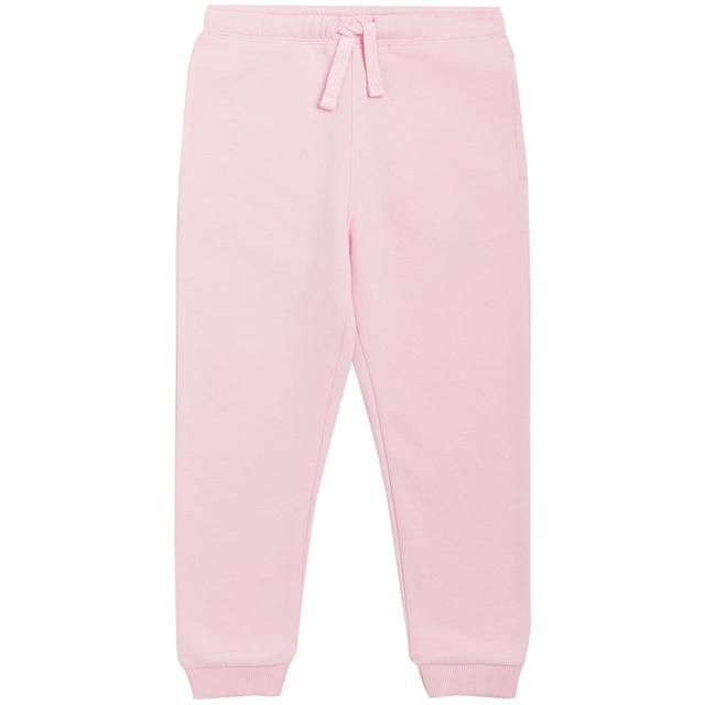 M&S Girls Cotton Rich Plain Joggers 2-7 Years Light Pink