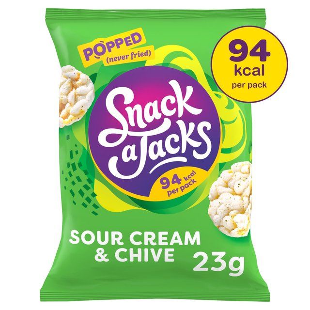 Snack a Jacks Sour Cream &amp; Chive Rice Cakes   24g