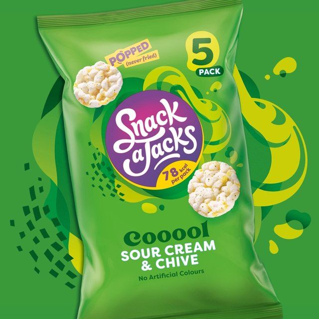Snack a Jacks Sour Cream &amp; Chive Rice Cakes   24g