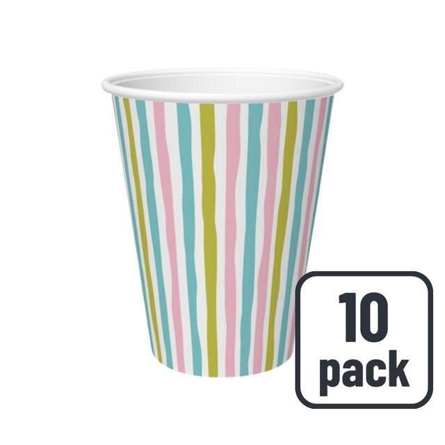 Multi Stripes Party Cups   10 per pack GOODS M&S   