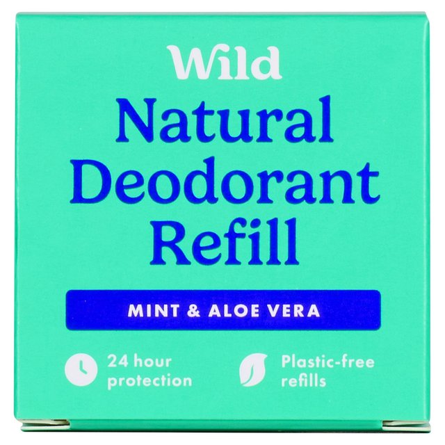 Wild Men's Mint & Aloe Vera deo refill   40g GOODS M&S   