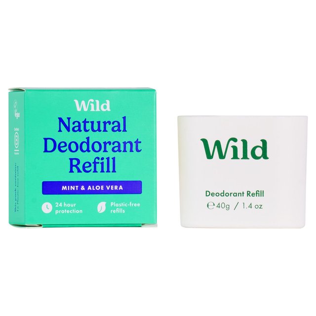 Wild Men's Mint & Aloe Vera deo refill   40g