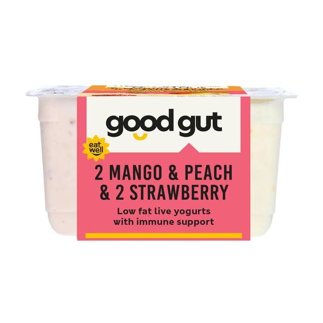 M&S Gut Health Mango & Peach & Strawberry Yogurt    4 x 125g