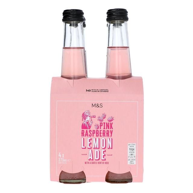 M&S Pink Raspberry Lemonade   4 x 275ml