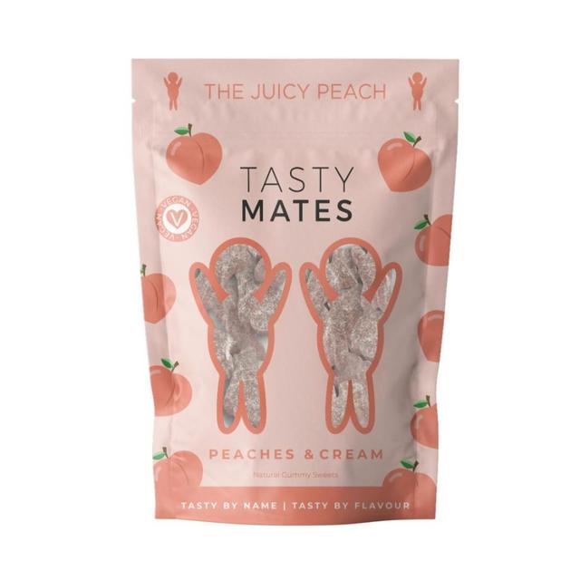 Tasty Mates Peaches and Cream Gourmet Gummy Sweets   136g GOODS M&S   