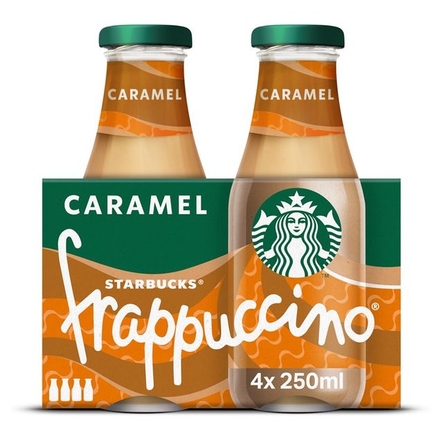 Starbucks Frappuccino Caramel Flavoured Milk Iced Coffee   4 x 250ml GOODS M&S   