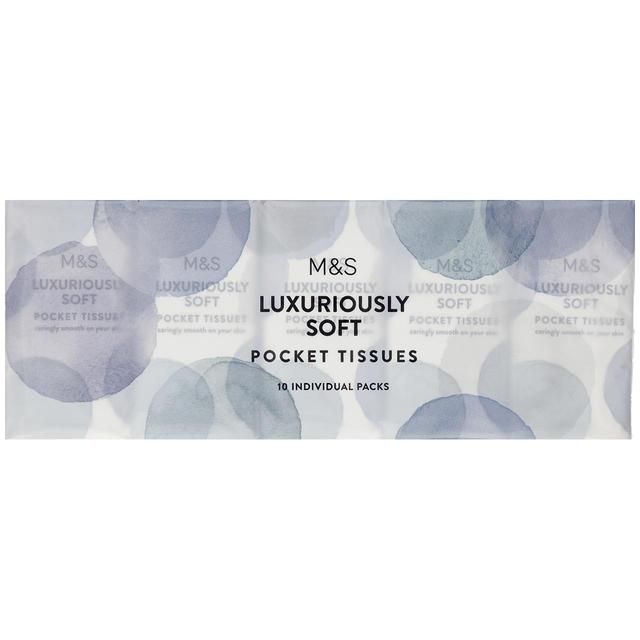 M&S Luxuriously Soft Pocket Tissues   10 per pack