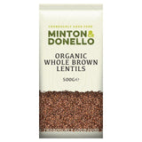 Mintons Good Food Organic Whole Brown Lentils   500g GOODS M&S   