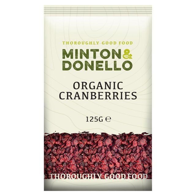 Mintons Good Food Organic Cranberries   125g