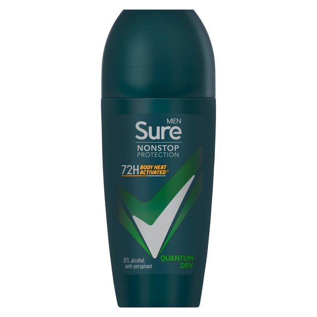 Sure Men 72hr Nonstop Antiperspirant Deodorant Roll On Quantum Dry   50ml GOODS M&S   