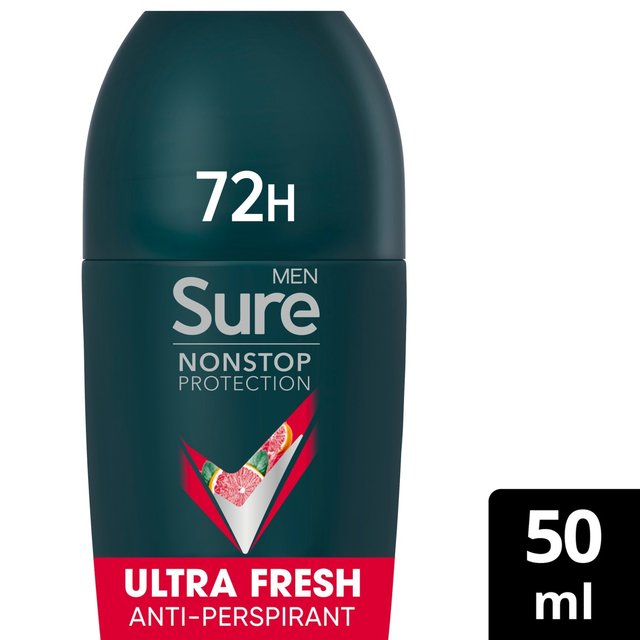 Sure Men 72hr Nonstop Antiperspirant Deodorant Roll On Ultra Fresh   50ml