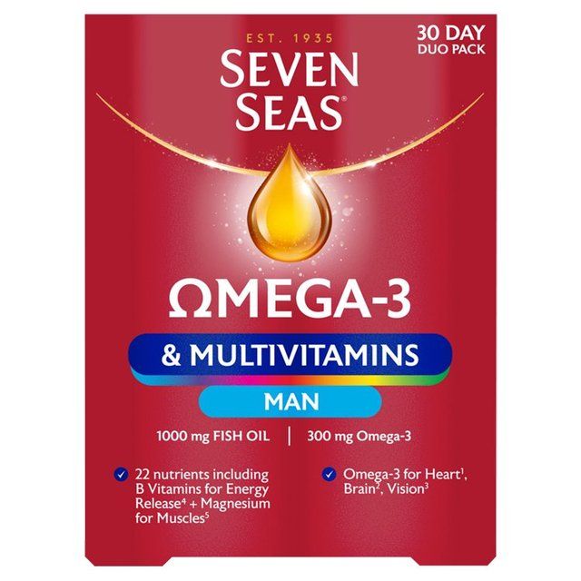 Seven Seas Omega-3 & Multivitamins Man   60 per pack GOODS M&S   