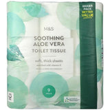 M&S Soothing Aloe Vera Toilet Tissue   9 per pack GOODS M&S   