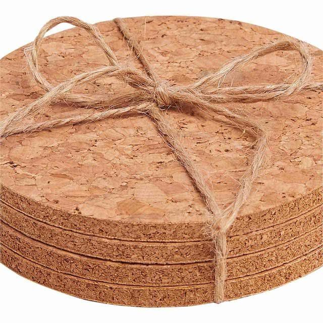 M&S Collection Set of 4 Round Cork Coasters    4 per pack GOODS M&S   