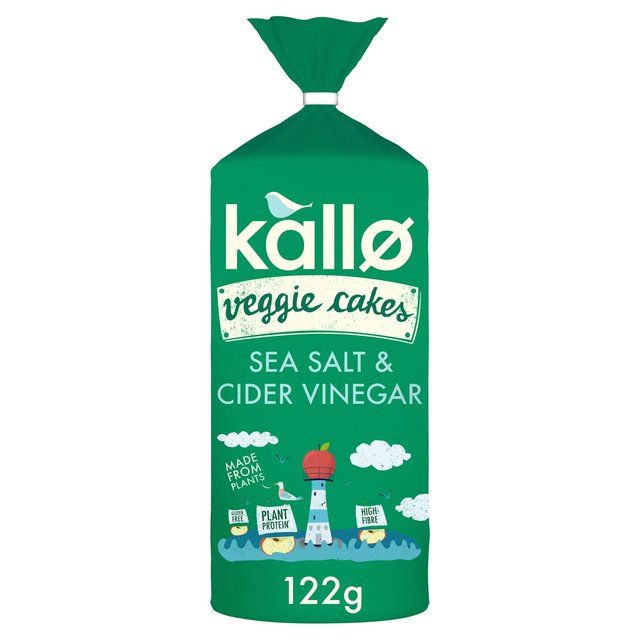 Kallo Sea Salt &amp; Cider Vinegar Veggie Cakes   122g