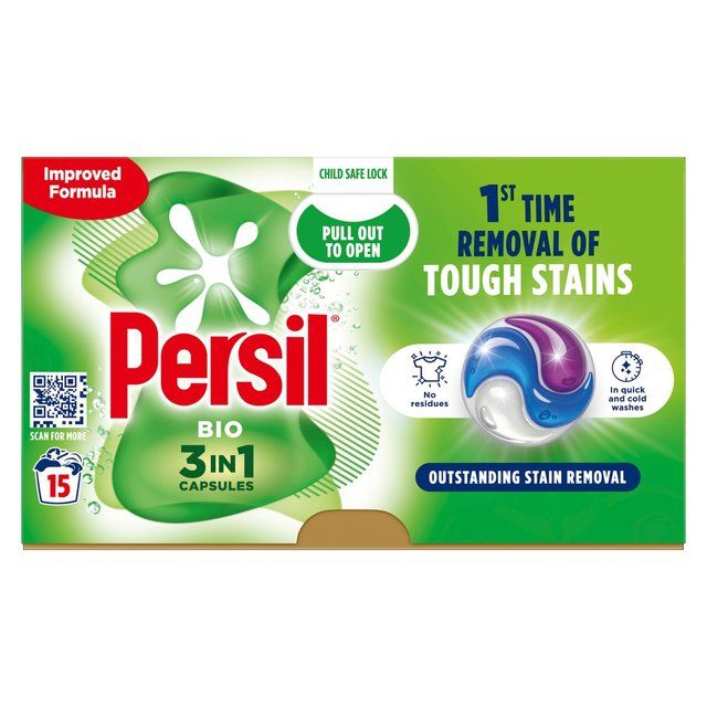 Persil 3 in 1 Laundry Washing Capsules Bio   15 per pack GOODS M&S   