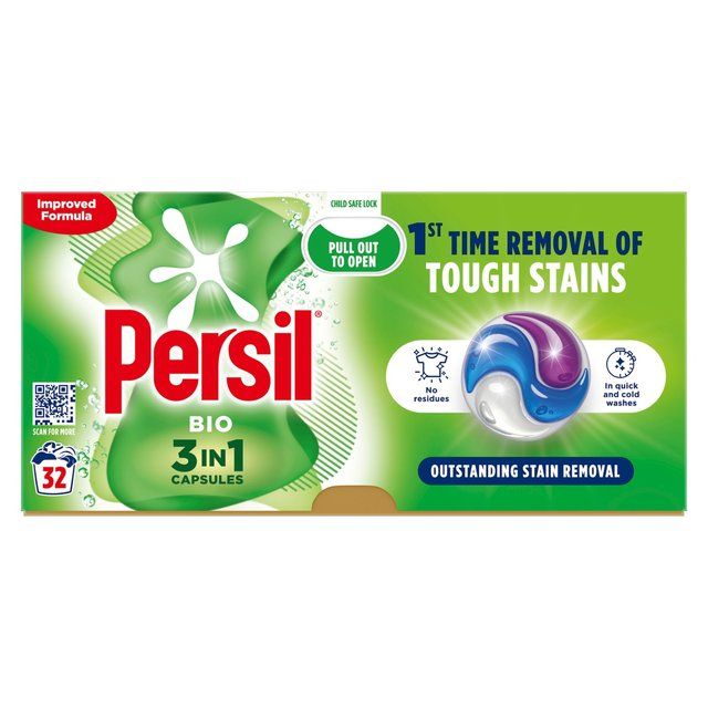 Persil 3 in 1 Laundry Washing Capsules Bio   32 per pack GOODS M&S   