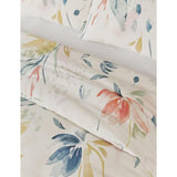 M&S Collection Pure Cotton Abstract Leaf Bedding Set Single- King GOODS M&S   