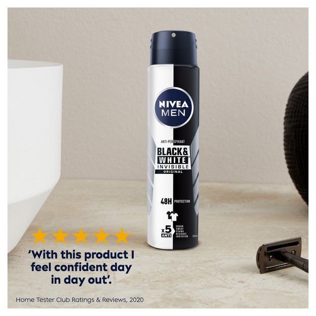 NIVEA MEN Black & White Original Anti-Perspirant Deodorant Spray   250ml