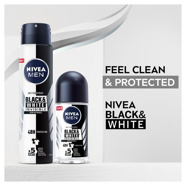 NIVEA MEN Black & White Original Anti-Perspirant Deodorant Spray   250ml GOODS M&S   