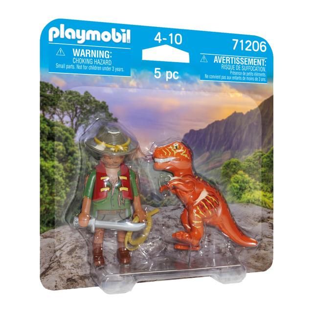 Playmobil 71206 DuoPack Villain with T-Rex