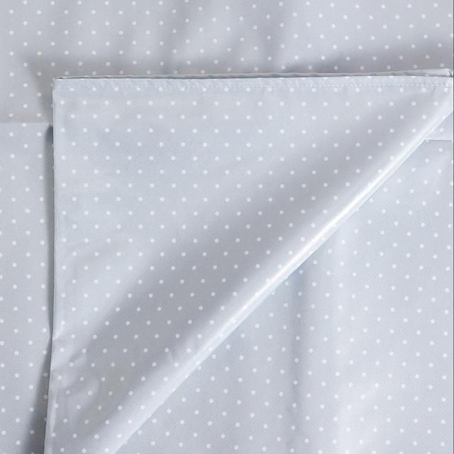 M&S Spotty Wipe Clean Tablecloth Grey