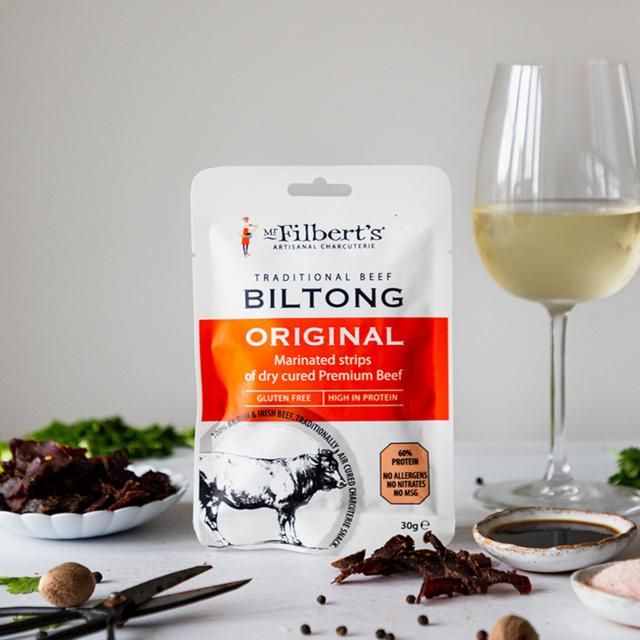 Mr Filberts Traditional Beef Biltong - Original   30g GOODS M&S   