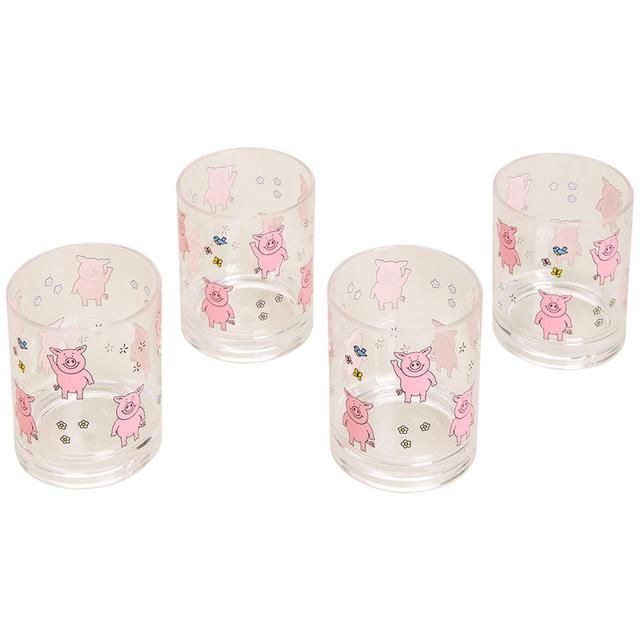 M&S Collection Set of 4 Percy Pig Picnic Tumblers One Size Multi   4 per pack GOODS M&S   