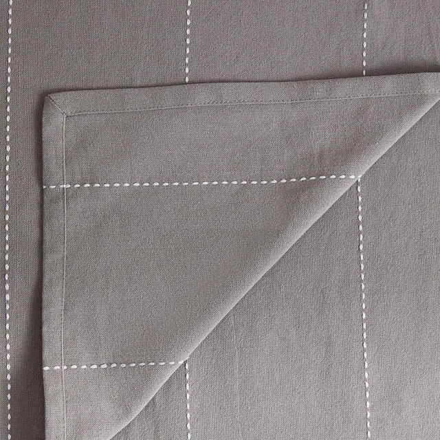 M&S Core Stripe Grey tablecloth 1SIZE Grey GOODS M&S   