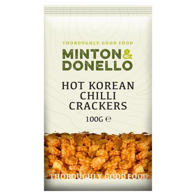 Mintons Good Food Hot Korean Chilli Crackers   100g GOODS M&S   